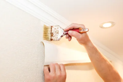 Pose de papier peint à Barly — revêtements muraux et toiles de verre